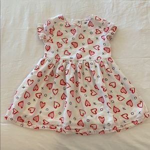 Toddler girls Valentine’s Day heart dress Old Navy